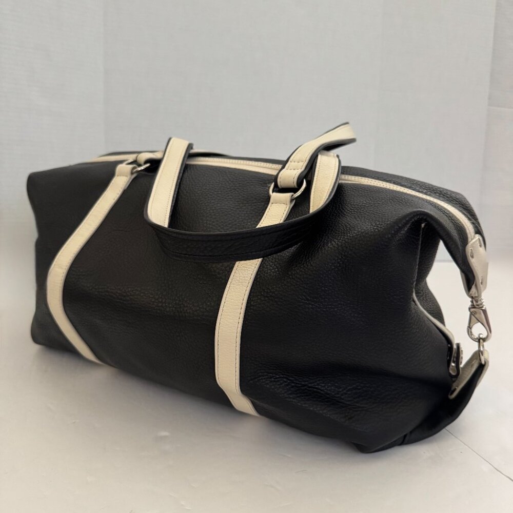 Levenger Pebbled Leather Small Duffel Style Handbag